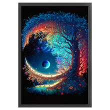 Load image into Gallery viewer, Moon Tree (50*70CM) 11CT 3 Stamped Cross Stitch

