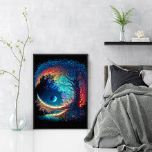 Load image into Gallery viewer, Moon Tree (50*70CM) 11CT 3 Stamped Cross Stitch
