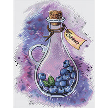 Load image into Gallery viewer, Joy Sunday Magic Berry Jars Blueberries (19*27CM) 14CT 2 Stamped Cross Stitch
