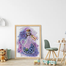 Load image into Gallery viewer, Joy Sunday Magic Berry Jars Blueberries (19*27CM) 14CT 2 Stamped Cross Stitch
