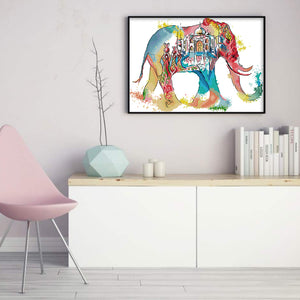 Joy Sunday Elephant (43*30CM) 14CT 2 Stamped Cross Stitch