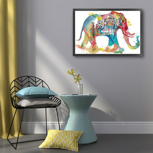 Joy Sunday Elephant (43*30CM) 14CT 2 Stamped Cross Stitch