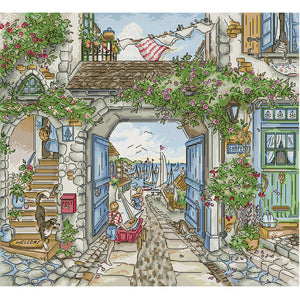 Joy Sunday Port (48*44CM) 14CT 2 Stamped Cross Stitch