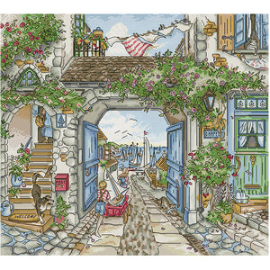 Joy Sunday Port (48*44CM) 14CT 2 Stamped Cross Stitch