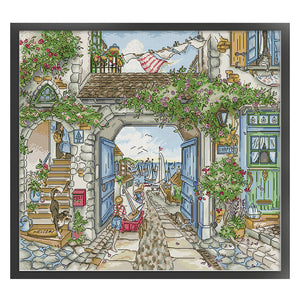 Joy Sunday Port (48*44CM) 14CT 2 Stamped Cross Stitch