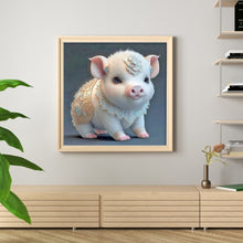 Load image into Gallery viewer, Pig Artwork (45*45CM) 9CT 4 Stamped Cross Stitch
