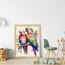 Load image into Gallery viewer, Parrot Artwork (40*55CM) 11CT 3 Stamped Cross Stitch
