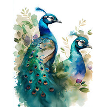 Load image into Gallery viewer, Peacock Artwork (40*55CM) 11CT 3 Stamped Cross Stitch
