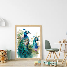 Load image into Gallery viewer, Peacock Artwork (40*55CM) 11CT 3 Stamped Cross Stitch
