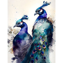 Load image into Gallery viewer, Peacock Artwork (40*55CM) 11CT 3 Stamped Cross Stitch

