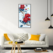 Load image into Gallery viewer, Peony (35*75CM) 11CT 3 Stamped Cross Stitch
