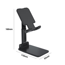 Load image into Gallery viewer, Adjustable Desk Phone Holder Folding Compatible with All Phones (Black)
