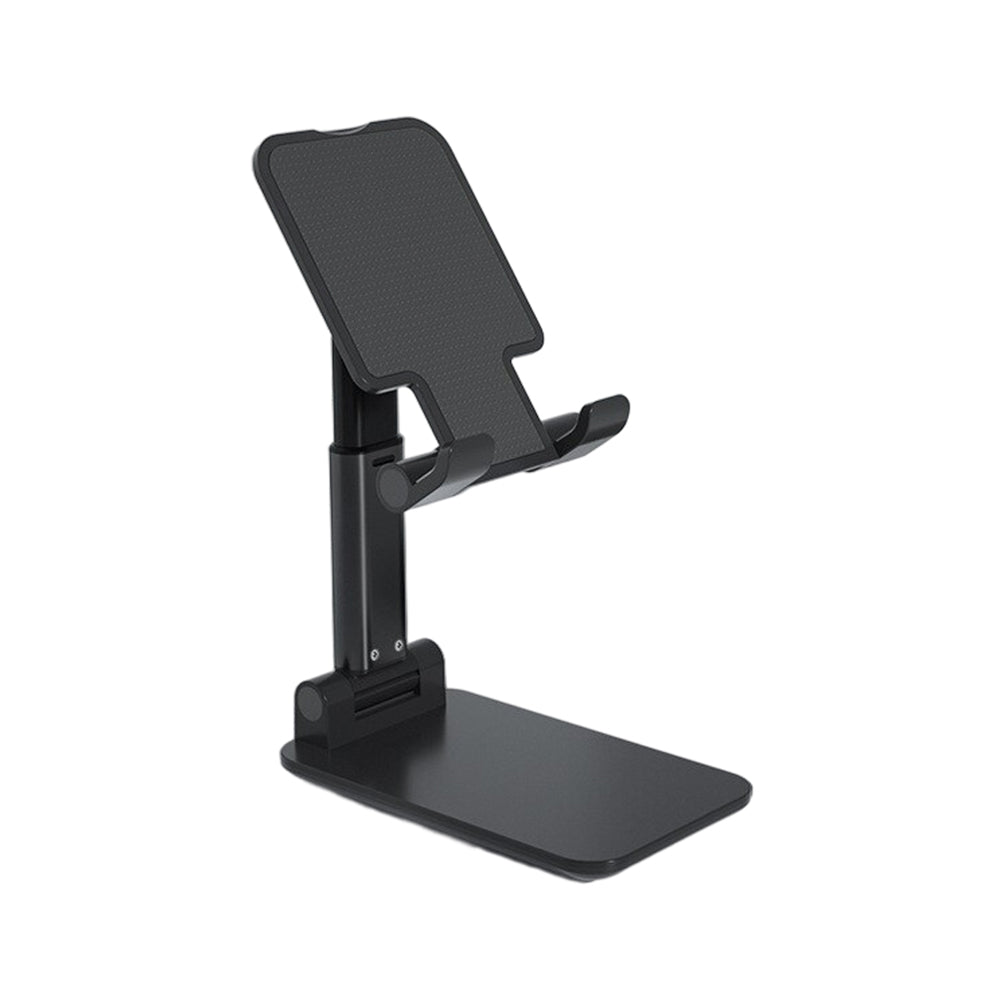 Adjustable Desk Phone Holder Folding Compatible with All Phones (Black)