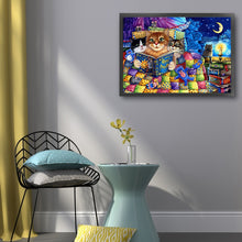 Load image into Gallery viewer, Cat Artwork (60*45CM) 11CT 3 Stamped Cross Stitch
