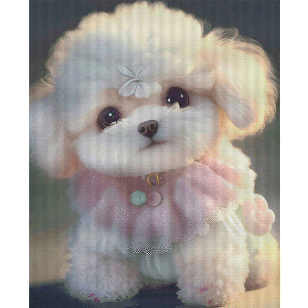 Dog (40*50CM) 11CT 3 Stamped Cross Stitch