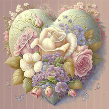 Load image into Gallery viewer, Flower Artwork (50*50CM) 11CT 3 Stamped Cross Stitch
