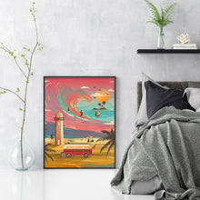 Load image into Gallery viewer, Sea Wave Artwork (40*55CM) 11CT 3 Stamped Cross Stitch
