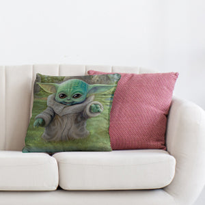 11CT Printed Yoda Cross Stitch Pillowcase Embroidery Pillow Cover Decoration(1)
