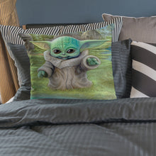Load image into Gallery viewer, 11CT Printed Yoda Cross Stitch Pillowcase Embroidery Pillow Cover Decoration(1)
