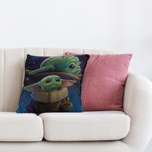 Load image into Gallery viewer, 11CT Printed Yoda Cross Stitch Pillowcase Embroidery Pillow Cover Decoration(2)
