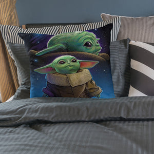 11CT Printed Yoda Cross Stitch Pillowcase Embroidery Pillow Cover Decoration(2)