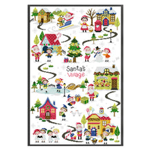 Load image into Gallery viewer, Joy Sunday Christmas Village (44*62CM) 14CT 2 Stamped Cross Stitch
