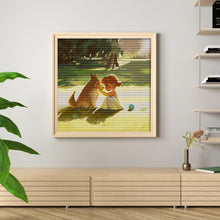 Load image into Gallery viewer, Joy Sunday Dog Craft (40*40CM) 14CT 2 Stamped Cross Stitch

