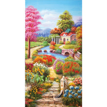 Load image into Gallery viewer, Landscape (40*75CM) 11CT 3 Stamped Cross Stitch
