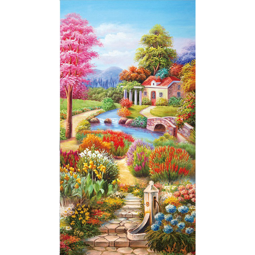 Landscape (40*75CM) 11CT 3 Stamped Cross Stitch