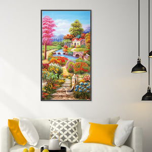 Landscape (40*75CM) 11CT 3 Stamped Cross Stitch