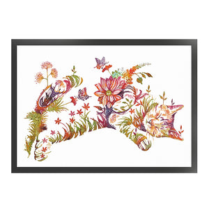 Cat Artwork (50*35CM) 11CT 3 Stamped Cross Stitch