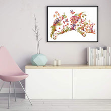 Load image into Gallery viewer, Cat Artwork (50*35CM) 11CT 3 Stamped Cross Stitch
