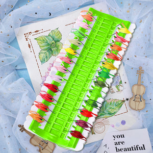 50-Hole Green Row Line Tool Convenient Efficient for DIY Sewing Storage (1)