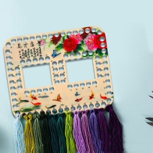 88-Hole Efficient Embroidery Floss Organizer Plastic Thread Storage Tool (2)