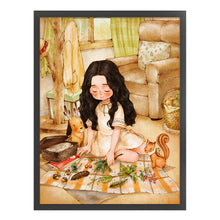 Load image into Gallery viewer, Girl (55*70CM) 11CT 3 Stamped Cross Stitch
