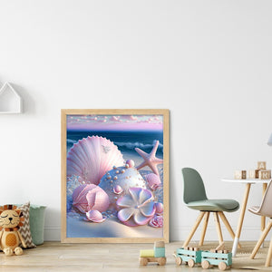 Beach Shell (40*50CM) 11CT 3 Stamped Cross Stitch