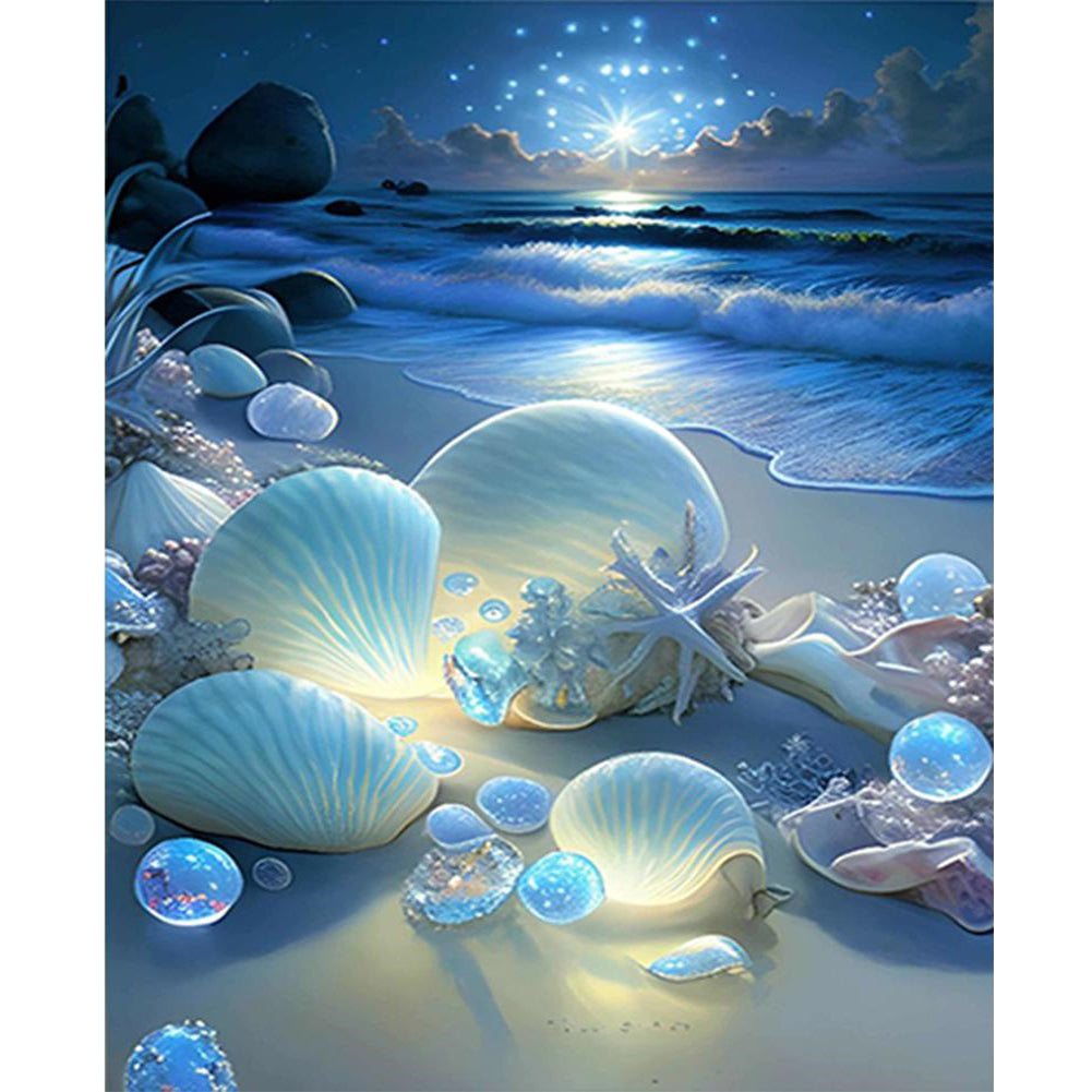 Beach Shell (40*50CM) 11CT 3 Stamped Cross Stitch