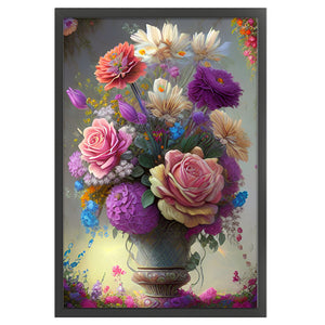 Flower Vase (40*60CM) 11CT 3 Stamped Cross Stitch