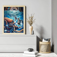 Load image into Gallery viewer, Octopus Artwork (50*65CM) 11CT 3 Stamped Cross Stitch
