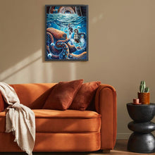 Load image into Gallery viewer, Octopus Artwork (50*65CM) 11CT 3 Stamped Cross Stitch
