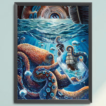 Load image into Gallery viewer, Octopus Artwork (50*65CM) 11CT 3 Stamped Cross Stitch
