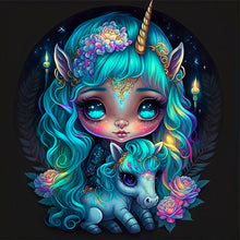 Load image into Gallery viewer, Girl Artwork (50*50CM) 11CT 3 Stamped Cross Stitch
