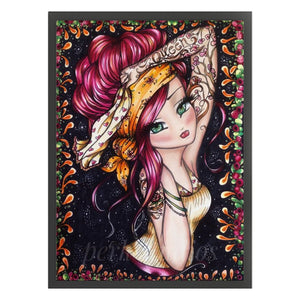 Girl (40*56CM) 11CT 3 Stamped Cross Stitch