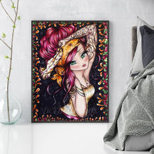 Load image into Gallery viewer, Girl (40*56CM) 11CT 3 Stamped Cross Stitch
