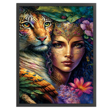 Load image into Gallery viewer, Queen Artwork (50*66CM) 11CT 3 Stamped Cross Stitch
