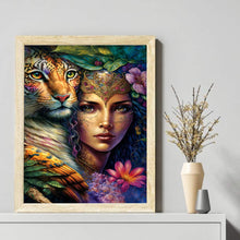 Load image into Gallery viewer, Queen Artwork (50*66CM) 11CT 3 Stamped Cross Stitch

