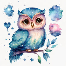 Load image into Gallery viewer, Owl Artwork (45*45CM) 11CT 3 Stamped Cross Stitch
