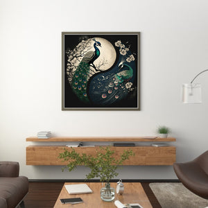 Peacock (40*40CM) 11CT 3 Stamped Cross Stitch