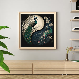 Peacock (40*40CM) 11CT 3 Stamped Cross Stitch