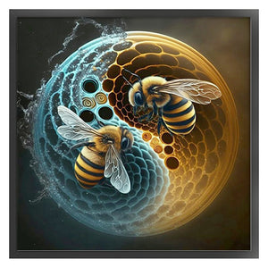 Bee (40*40CM) 11CT 3 Stamped Cross Stitch
